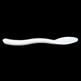 Plastik Şeffaf Beyaz Sup Kaşık - Tatlı Dondurma Kaşığı - 12.5 Cm. - 50 Adetlik 5 Paket