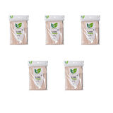 Roll-Up Doğaya Dönüş Ekolojik Doğal Doğa Dostu %100 Ahşap Çatal - 16 Cm. - 50'li 5 Paket 