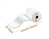 Termal Pos Yazar Kasa Rulosu - Pos Kağıdı - Beyaz - 80 mm x 40 Metre - 10 Adetlik 1 Paket