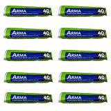 Arma Naylon Tadilat Boya Koruyucu Örtü Poşet Folyo - 4x10 Metre - 40 m2 - 10 Paket