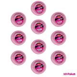 Roll-Up Kullan At Renkli Pembe Parti Davet Plastik Tabak - 22 Cm. - 25 Adetlik 10 Paket