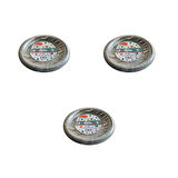 Roll-Up Kullan At Renkli Gri Parti Davet Plastik Tabak - 22 Cm. - 25 Adetlik 3 Paket