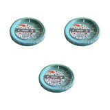 Roll-Up Kullan At Renkli Turkuaz Parti Davet Plastik Tabak - 22 Cm. - 25 Adetlik 3 Paket