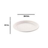 Roll-Up Nature Ekolojik Karton Kağıt Tek Kullanımlık Tabak - 26 Cm. - 50 Adetlik 1 Paket