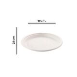 Roll-Up Nature Ekolojik Karton Kağıt Parti Tek Kullanımlık Tabak - 22 Cm. - 50 Adetlik 5 Paket