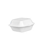 Dağyüce Tek Kullanımlık Köpük Hamburger Kapaklı Kase Kutu - 15x15x8 Cm. - 20 Adet