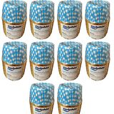 Dolphin Muffin Kağıt Karton Altın Mavi Desenli Cupcake Kek Kalıbı Kapsülü Kabı - 25 Adetlik 10 Paket