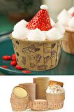 Dolphin Muffin Kağıt Karton Desenli Cupcake Kek Kalıbı Kapsülü Kabı - 50 Adetlik 3 Paket