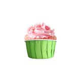 Dolphin Muffin Kağıt Karton Yeşil Cupcake Kek Kalıbı Kapsülü Kabı - 50 Adetlik 3 Paket