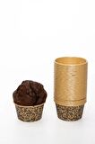 Dolphin Muffin Kağıt Karton Yazı Desenli Cupcake Kek Kalıbı Kapsülü Kabı - 50 Adetlik 1 Paket