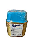 Dolphin Muffin Kare Kağıt Mavi Altın Cupcake Kek Kalıbı Kapsülü Kabı - 25 Adetlik 1 Paket