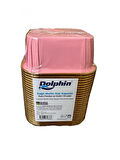 Dolphin Muffin Kare Kağıt Pembe Altın Cupcake Kek Kalıbı Kapsülü Kabı - 25 Adetlik 1 Paket
