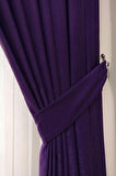 Fon Kumaş Perde Mor Renk Kadifemsi Yumuşak Soft Kanat Yan Perde 1e 3 Dökümlü Sade Şık Tasarım
