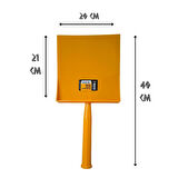 SGS Profesyonel Serpme Küreği Plastik Sarı - 20x40 cm. - 1 Adet