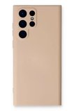 Galaxy S23 Kılıf Nano İçi Kadife Silikon - Pudra
