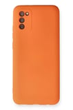 Galaxy A03S Kılıf Nano İçi Kadife Silikon - Turuncu