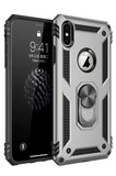 İphone Xs Kılıf Sofya Yüzüklü Silikon Kapak - Gümüş