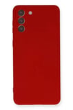 Galaxy S21 Kılıf Nano İçi Kadife Silikon - Kırmızı
