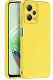Redmi Note 12 5G Kılıf Nano İçi Kadife Silikon - Sarı