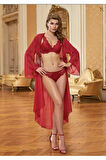 Push Up Büstiyer Ve Sabahlık Set Takım