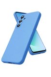 Newface Samsung Galaxy S Nano İçi Kadife Silikon - Mavi