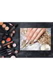 Tekli Yatay Kanvas Tablo, Kuaför, Güzellik Salonu, Nail Art, Dekoratif Kanvas Duvar Tablosu