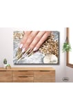 Tekli Yatay Kanvas Tablo, Kuaför, Güzellik Salonu, Nail Art, Dekoratif Kanvas Duvar Tablosu