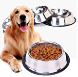 Paslanmaz Çelik Metal Mama Kabı 15 Cm.