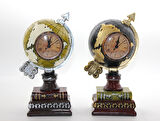 Polyester Saatli Dünya Küre Model 2