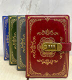 Özel Tasarım Şifreli Deri Defter Model 2