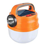 Hb-V70 Çift Işıklı 6 Modlu (El Feneri+5 Kademe) 50 Watt Şarj Edilebilir Kamp Feneri