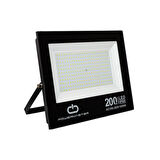 Pm-22583 200 Watt - 220 Volt Beyaz 6500K Ip66 120* Işık Açısı Siyah Slim Kasa Led Projektör