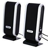 Magicvoice Hy-218 1+1 Usb İnce Tasarım Siyah Hoparlör - Speaker