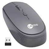 Lecoo Ws202 2.4Ghz Kablosuz 1200Dpı Gri Optik Mouse 4 Tuşlu