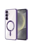 Galaxy S23 Kılıf Kross Magneticsafe Kapak - Mor