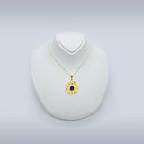 Ametist Taşlı Güneş Sistemi Kolye