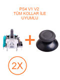 2 Adet PS4 Analog Motoru + Topuz Başlık Set