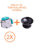 2 Adet PS4 Analog Motoru + Topuz Başlık Set