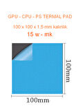 100 x 100 x 1,5 mm Gri Termal İletken Pad - 15 W/m-K