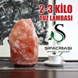  ŞİFACIBAŞI Himalaya Tuz Lambası 2 3 Kilo Kablo+Ampul Seti