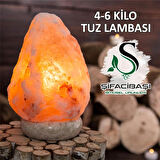 ŞİFACIBAŞI Himalaya Tuz Lambası 4 6 Kilo Kablo+Ampul Seti