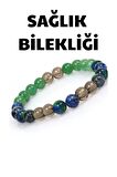 Sertifikalı Sağlık Ve Şifa Tılsım Bilekliği |dumanlı Kuvars - Aventurin - Azurit| Hediyelik Doğaltaş