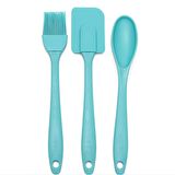 1 Slikon Spatula +1 Adet Slilkon Yumurta Fırçası + 1 Adet kaşık 3lü Mutfak Set