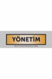 YÖNETİM Yazılı Kapı Levhası ,yönlendirme Levhası ,SİMLİ GOLD Renkli Aliminyum Levha