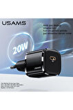 Usams US-CC124 T36 Type-C 20W Super Si PD 3.0 Hızlı Şarj Cihazı iphone Android