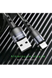 Usams US-SJ311 USB to Lightning Örgülü Şarj ve Data Kablosu 1m