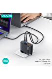 USAMS US-CC145 T44 100W 2 USB + 2 Type-C 100W GAN Şarj