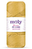 Moly PP Cord Polyester Makrome No:3 1mm 050-Gold Örgü İpi 100 Gram