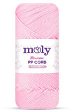Moly PP Cord Polyester Makrome No:3 1mm 074-Pembe Örgü İpi 100 Gram