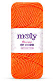 Moly PP Cord Polyester Makrome No:3 1mm 120-Portakal Örgü İpi 100 Gram